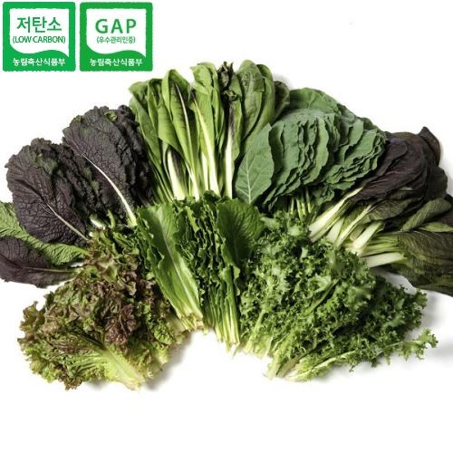 유기농 모듬 쌈채소 600g, 1kg 당일수확 산지직송 GAP인증